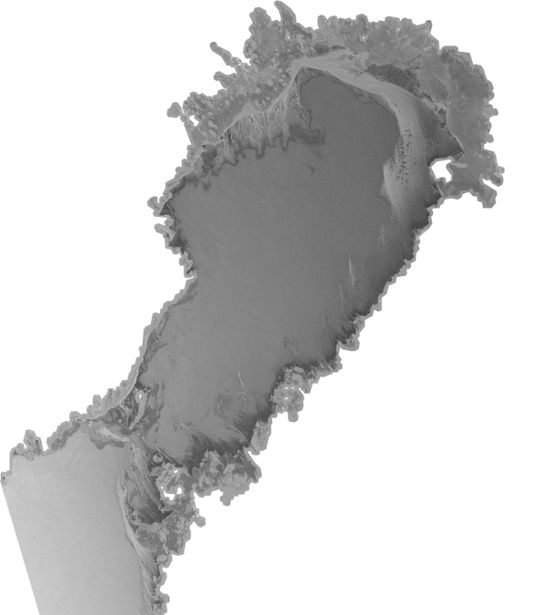 Radarbild isläget 10 januari 2023 norra Kvarken