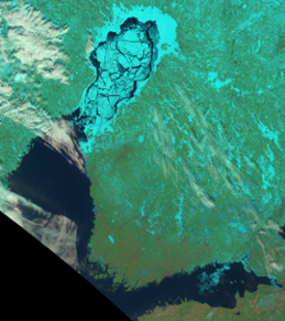 Satellitbild isläget 10 april 2023