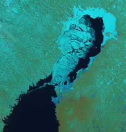 Satellitbild isläget 15 april 2023