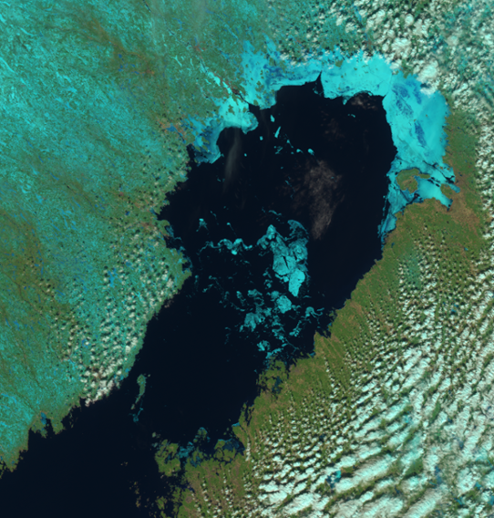 Satellitbild isläget 5 maj 2023