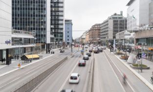 Bild över Sveavägen i Stockholm