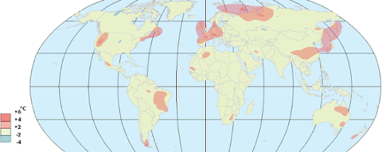 Globala temperaturanomalier i juli 2013.