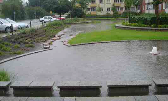Kontrollerad dammöversvämning 2004 i Augustenborg 