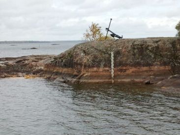 Låg vattennivå i Vänern oktober 2013