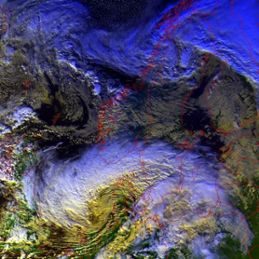 Satellitbild över Simone