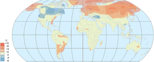 Globala temperaturanomalier i december 2013