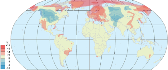 Globala temperaturanomalier februari 2014