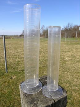Mätglas för mätning av nederbörd