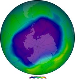 Ozonhål över Antarktis