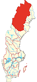 Lappland på Sverigekarta