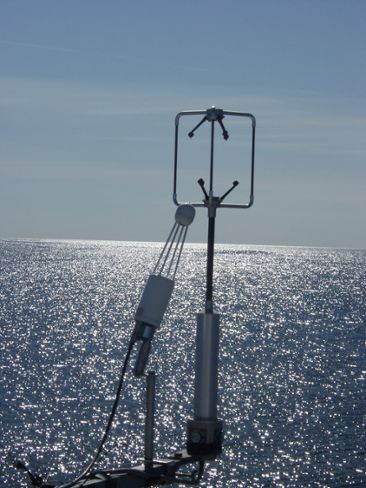 Mätutrustning för flödet av koldioxid mellan hav och atmosfär