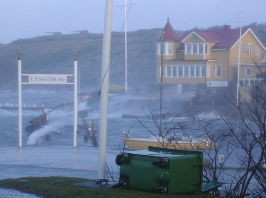 Stormen Pers verkningar vid Göteborgs kust