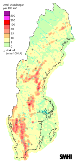 Maj 2014 - Totalt antal blixtar
