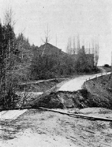 Ljustorpsåns dalgång under översvämningen 1919