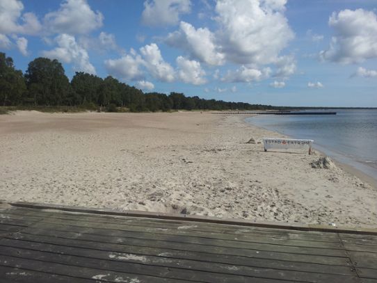 Ystad Sandskog efter andra strandfodringen 2014