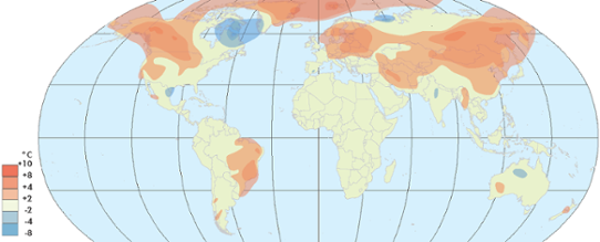 Januari 2015 - Globala temperaturanomalier