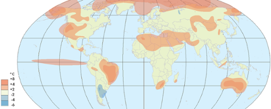 Globala temperaturanomalier i oktober 2015